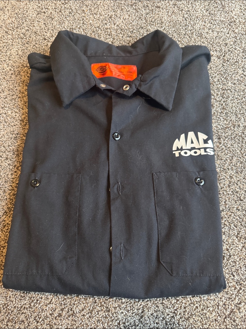 Dickies Black Work Shirt Jacket with Mac Tools Logo-2XL